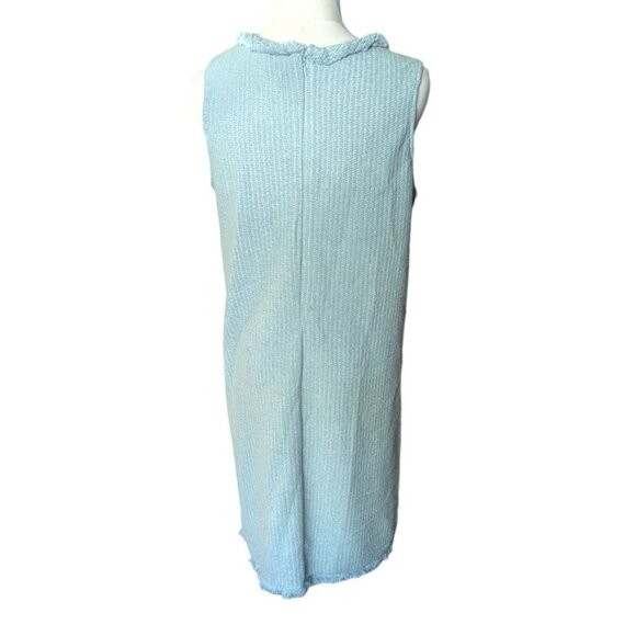 NWT Mystree Fringe Collar Pocket Sleeveless Shift Dress Small - Picture 4 of 6
